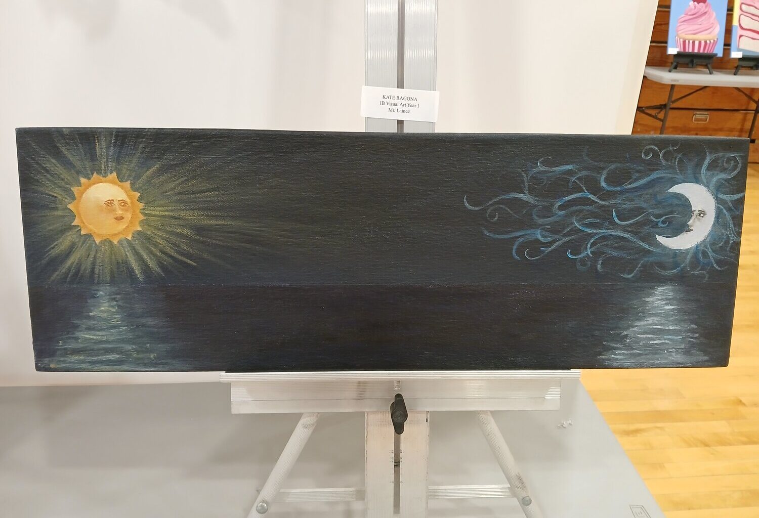 Kate Ragona created an eye-catching painting as part of Mr. Lainez