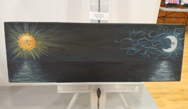Kate Ragona created an eye-catching painting as part of Mr. Lainez