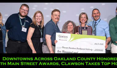 Downtowns Across Oakland County Honored with Main Street Awards, Clawson Takes Top Honor