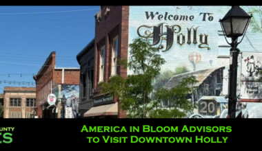 America in Bloom Advisors to Visit Downtown Holly