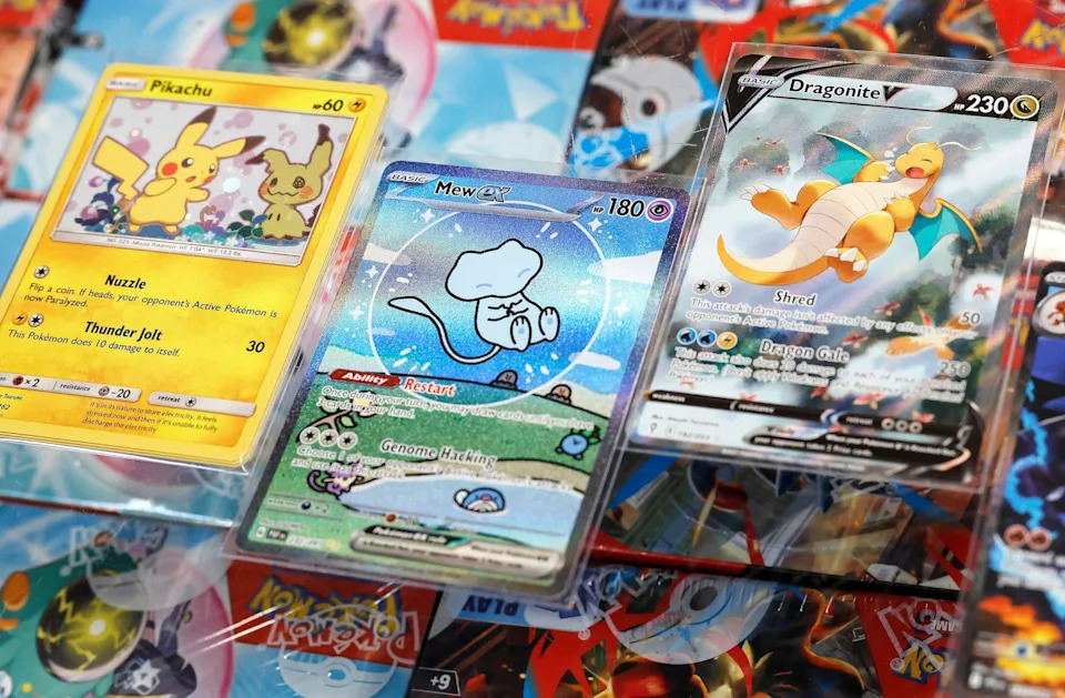 Mario Tama/Getty Images, FILE - PHOTO: In this Jan. 23, 2026, file photo, collectible Pokemon cards are viewed in a store in Pasadena, Calif.