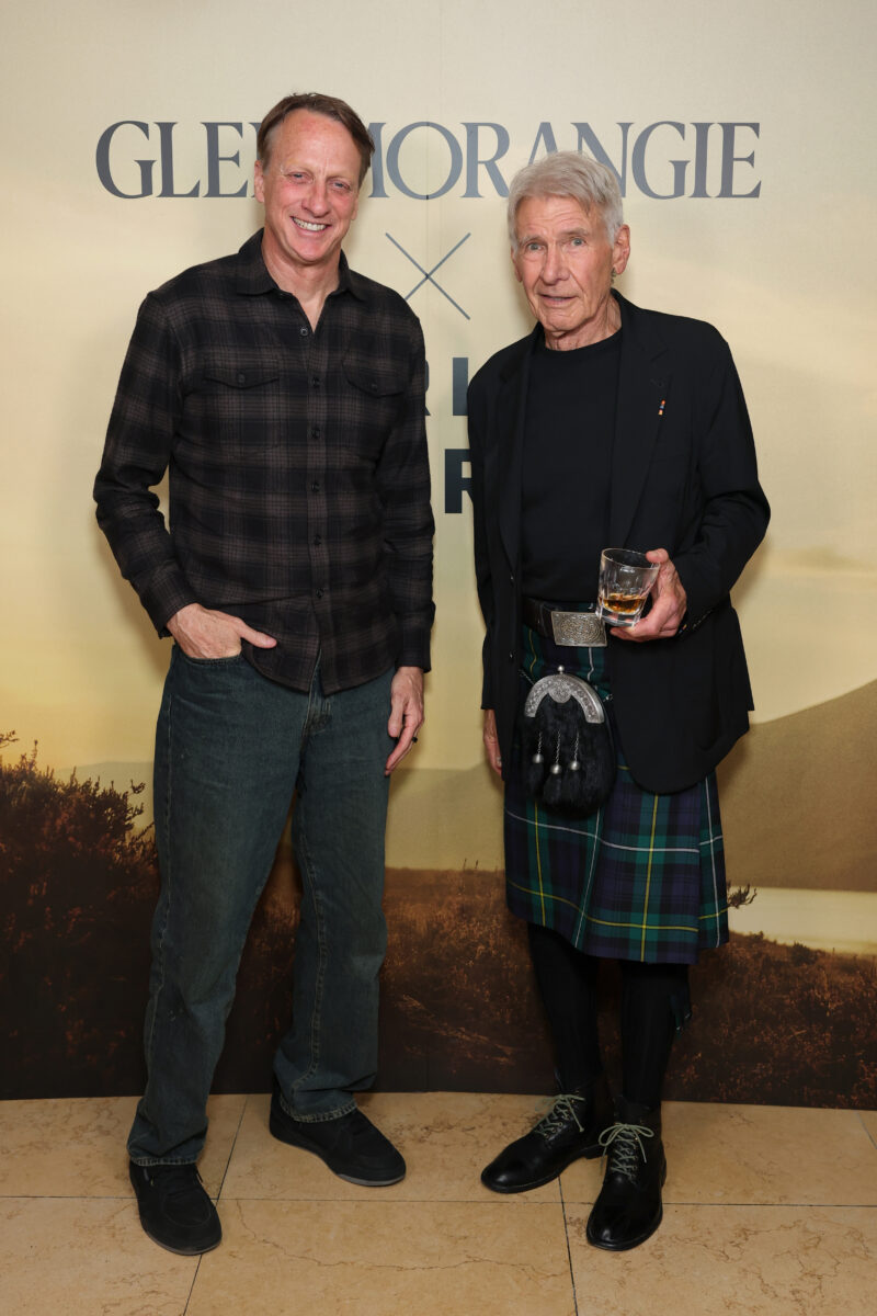 Tony Hawk and Harrison Ford