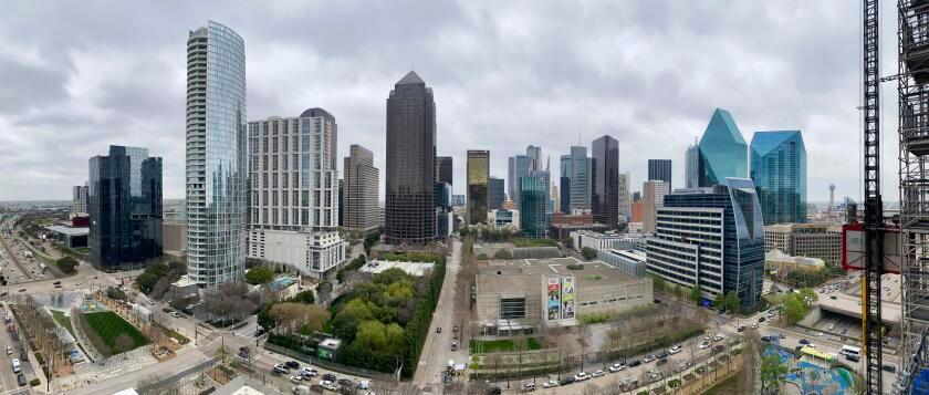 Panoramic view of the Dallas skyline