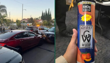 California Driver Huffing Nitrous Leads Deputies on Dangerous Pursuit Through Neighborhoods