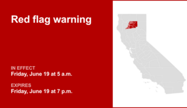 Red flag warning active for Shasta Cascade Friday - high fire danger