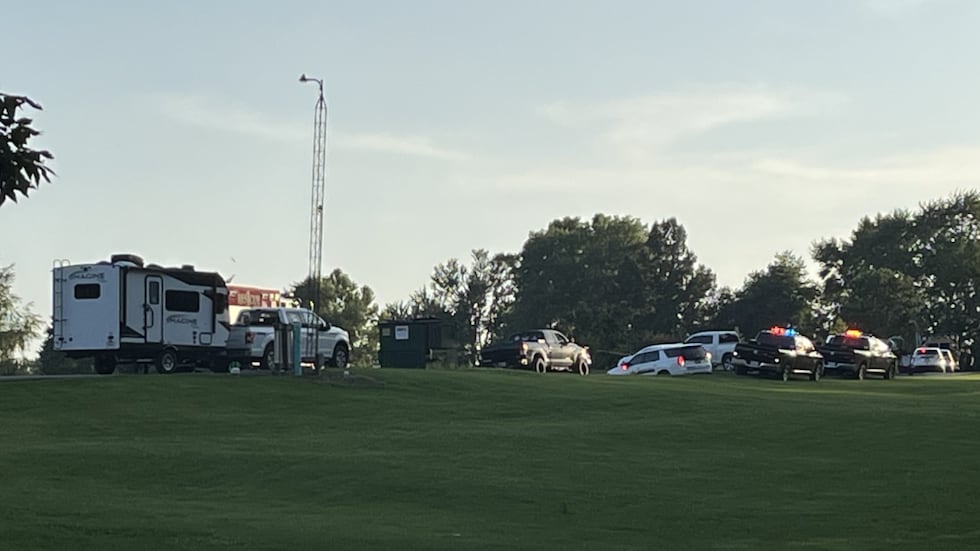 DNR officials on scene of an accident at New Lake Campground