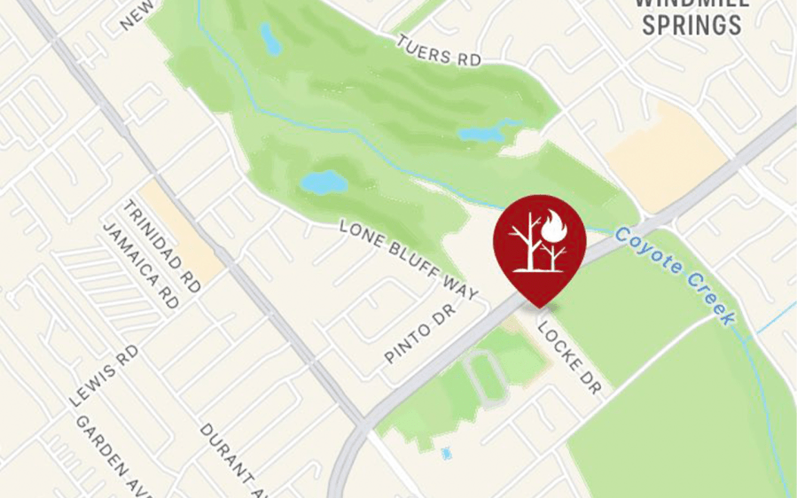 Forward progress halted on fire burning near Los Lagos Golf Course in San Jose