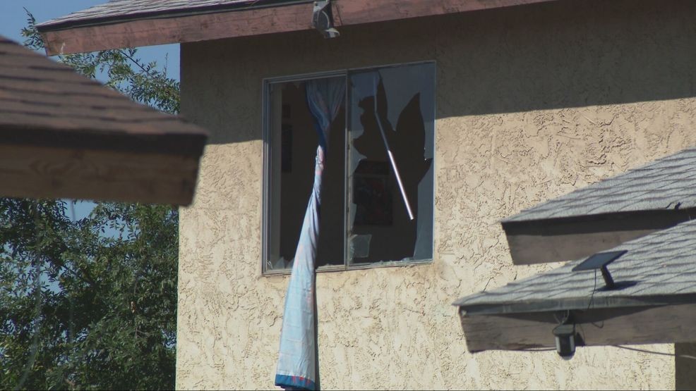 A 22-year-old man was arrested after a hours-long standoff in southwest Bakersfield early Wednesday morning after reports of gunfire. PHOTO: KBAK/KBFX