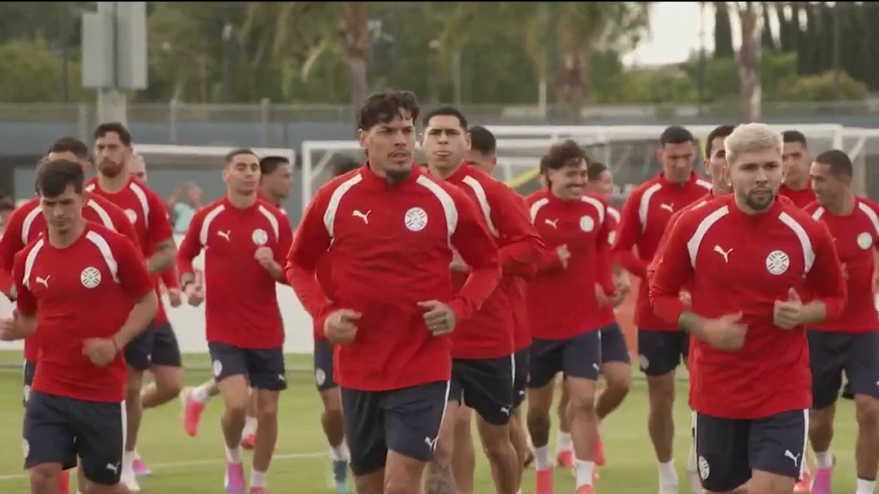 Soccer fever has officially taken over the Bay Area with World Cup play just three days away. A large crowd gathered at San Jose State University this afternoon to watch Team Paraguay during an open community practice session.