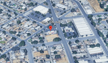 Satellite image of streets