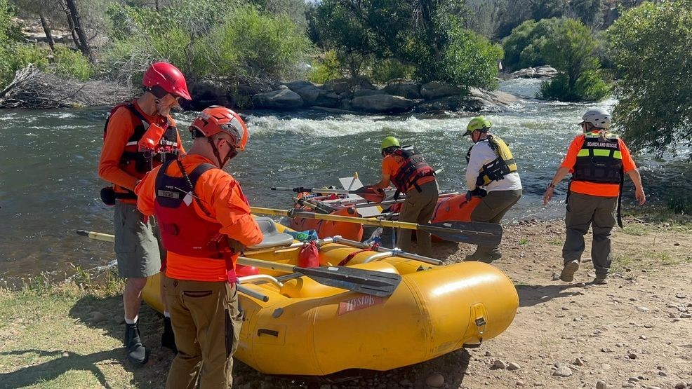 KCSO Search and Rescue continues its search for a man who was reported to be swept away in the Kern River near Lake Isabella on Saturday. PHOTO: KCSO
