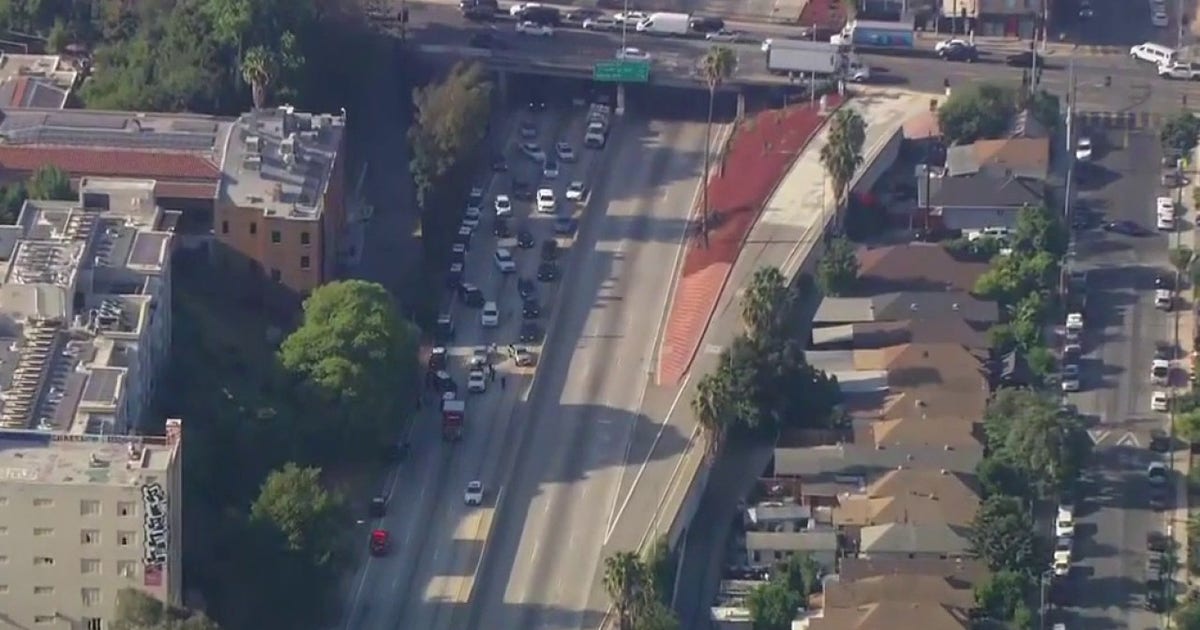 101 Freeway in Boyle Heights closed after CHP shoots pedestrian reportedly armed with hammer