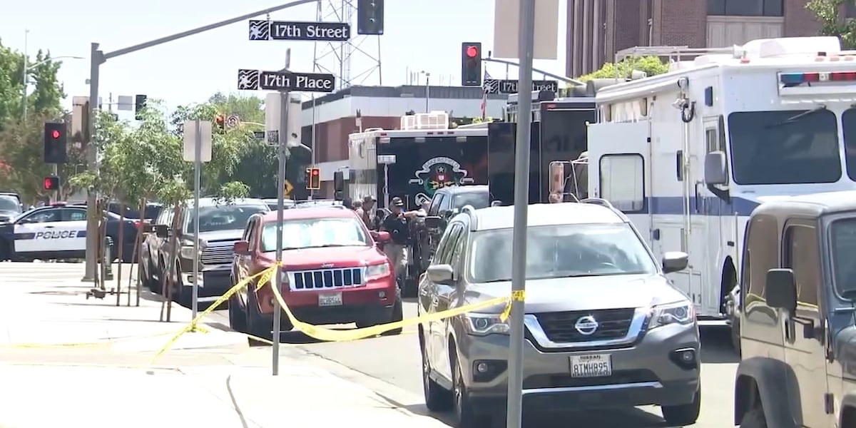Man barricades himself inside California bank with hostages, police say
