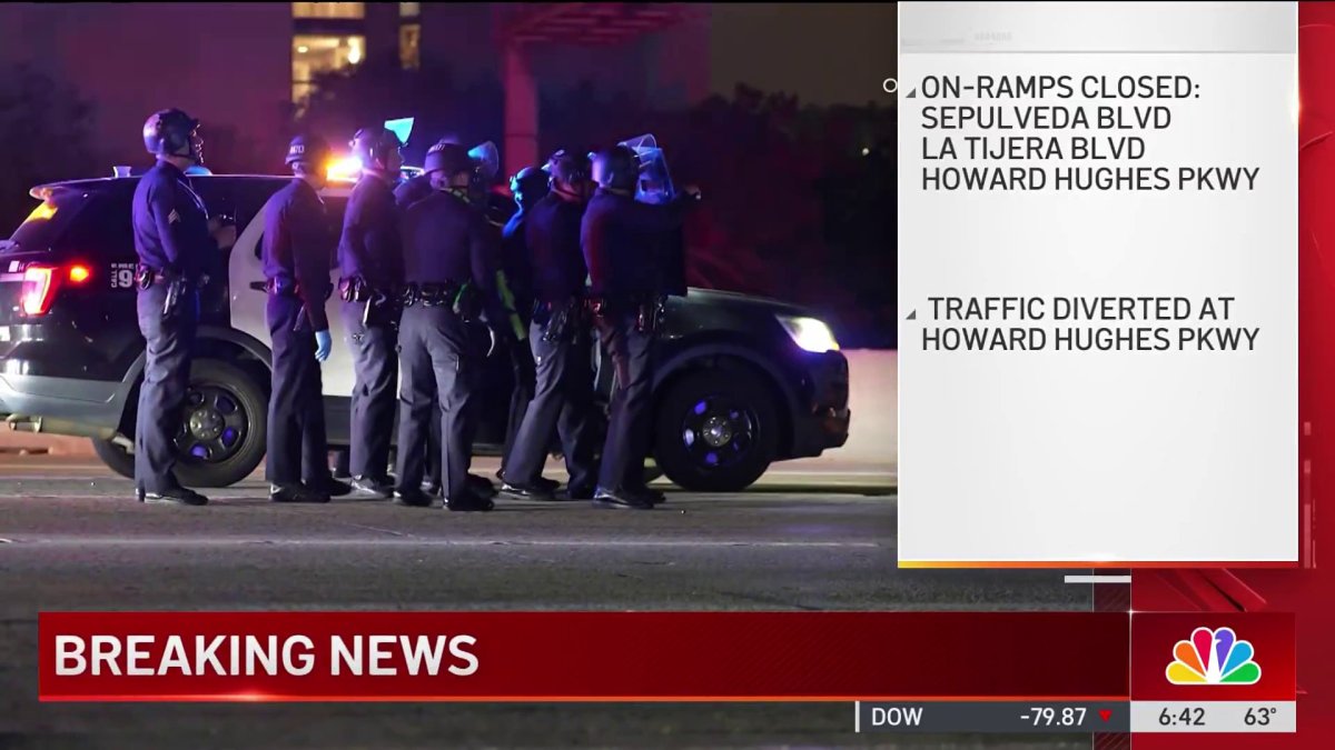 405 Freeway lanes closed during morning drive after police shooting – NBC Los Angeles