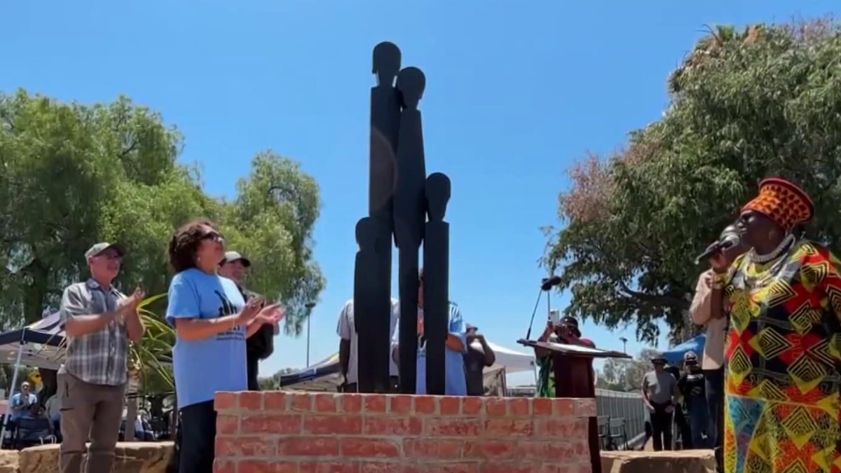 ‘Black Family’ statue returns to Mountain View park after roughly 40 years – NBC 7 San Diego