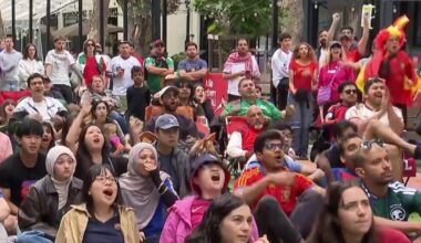 Fans pack San Pedro Square for Spain-Saudi Arabia World Cup watch party