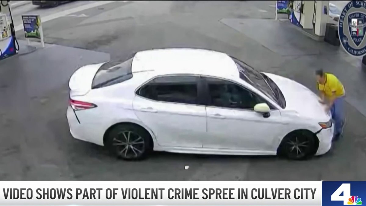 Video shows accused carjacker targeting pedestrians in SoCal streets – NBC Los Angeles