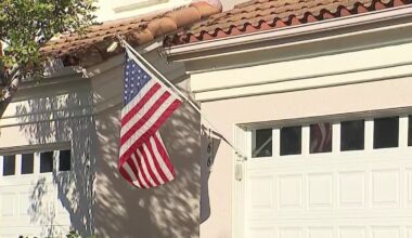 San Marcos condo owners threatened with HOA fine over hanging American flags – NBC 7 San Diego