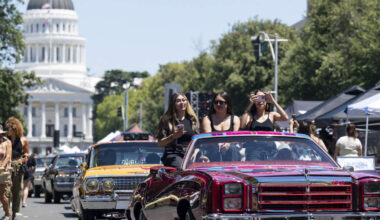 Sacramento lowriders celebrate holiday cruise on Capitol Mall