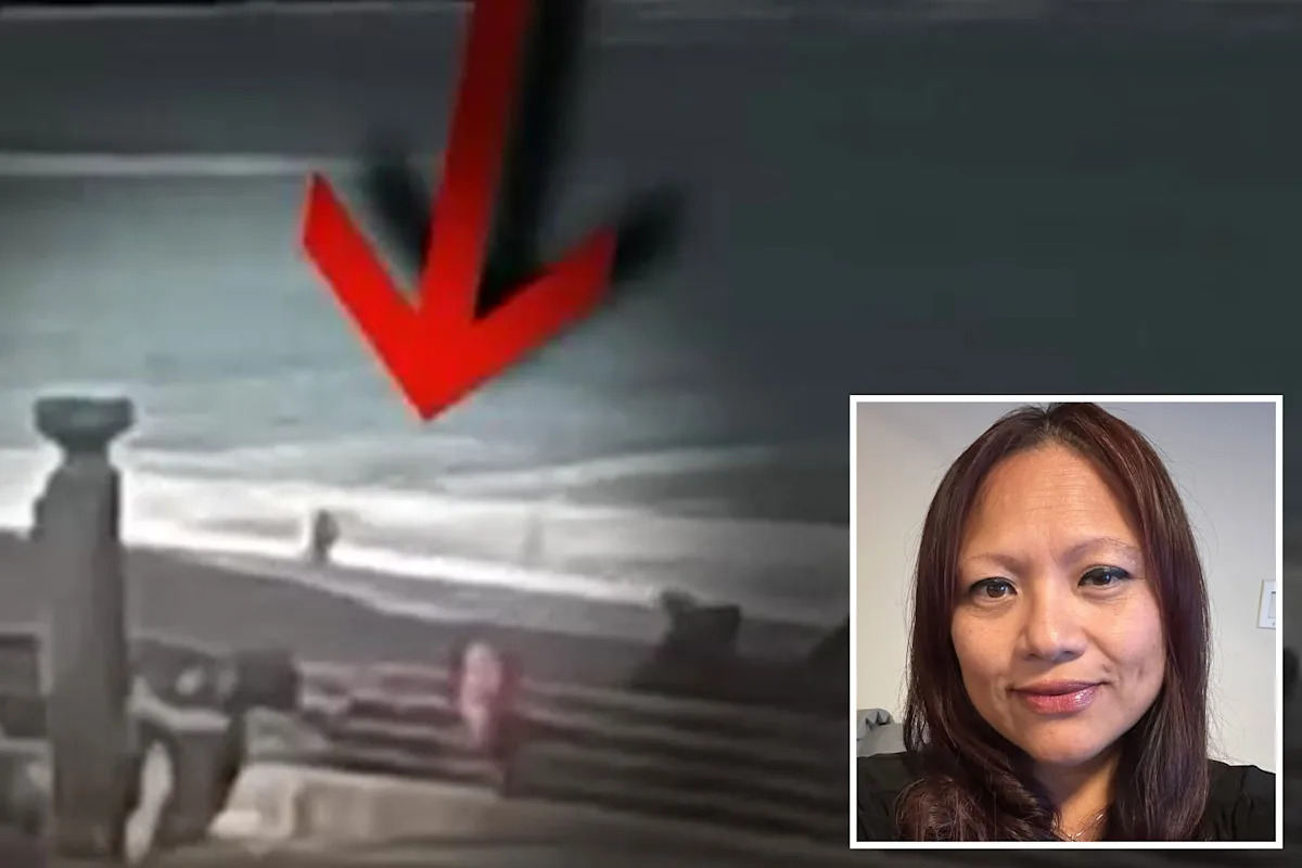 Terrifying video captures moment California woman is sucked into the ocean by sneaker wave in Pacifica