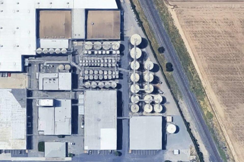Gallo says it is closing its West Turner Road crush facility in Lodi (San Joaquin County) and will lay off about 20 workers. (Google Street View)