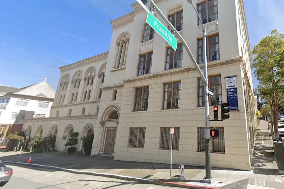 Families at St. Brigid Academy in San Francisco were blindsided Thursday when told the school would permanently close and that deposits for the $20,950 annual tuition would be refunded later this summer. Google Maps