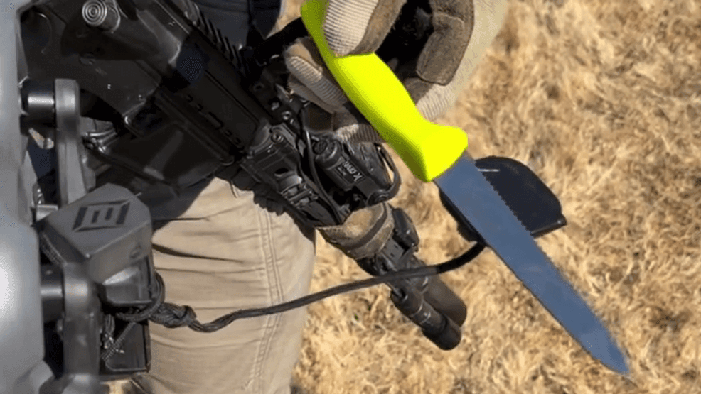 Barricaded parolee arrested after drone magnet disarms knife in Sacramento standoff (Photo: SAC SHERIFF)
