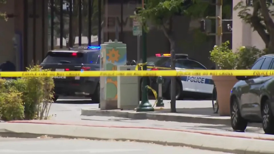 Officers evacuated buildings near the bank branch. KBAK Bakerfield Now