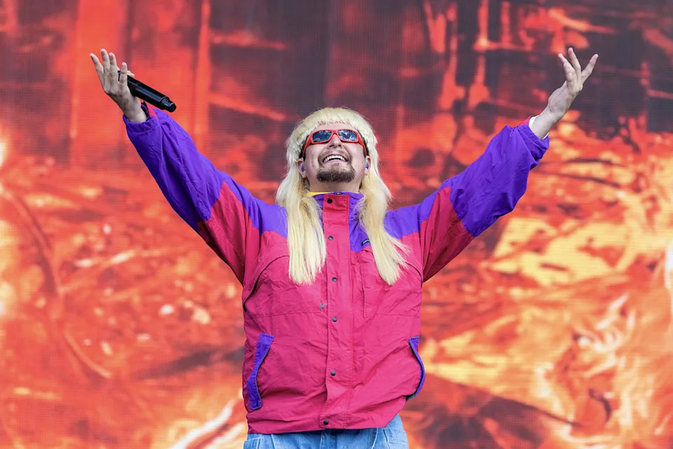 Oliver Tree performing onstage. (Rick Kern / WireImage via Getty Images)