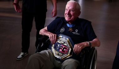 San Diego Navy veteran Royce Williams escorts UFC Freedom 250 fighter at White House