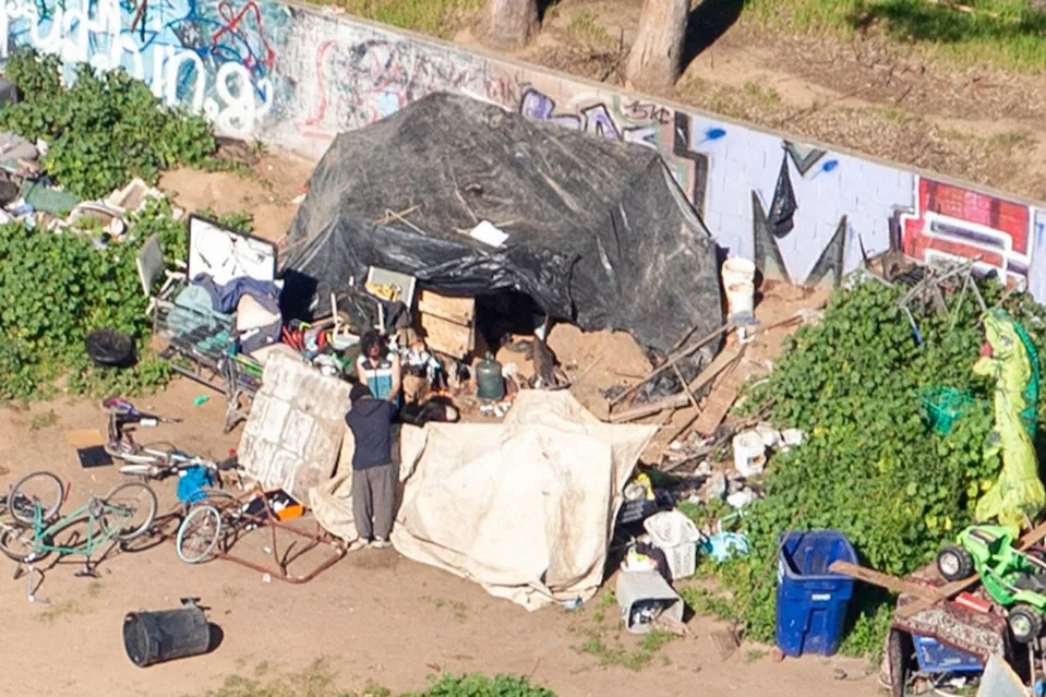 “Caltrans removed an encampment on June 16th located on State Route 180 near Abby Street in Fresno,” the post read. Kenneth Cantrell for CA Post
