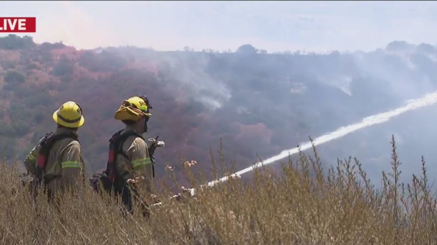 San Diego County hit by two brush fires, evacuations ordered