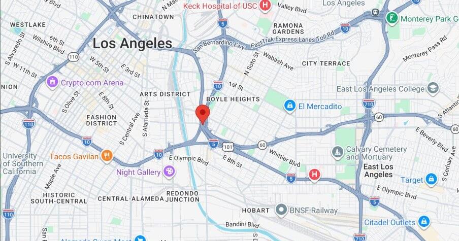 SUV crashes, burns on 101 Freeway in Boyle Heights | Boyle Heights News