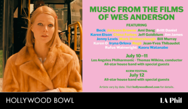 Music from the Films of Wes Anderson July 10th-12th at the Hollywood Bowl