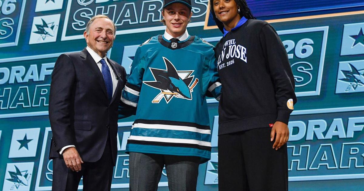 San Jose Sharks' future appears brighter after 3-player 1st-round haul at NHL draft | National Sports