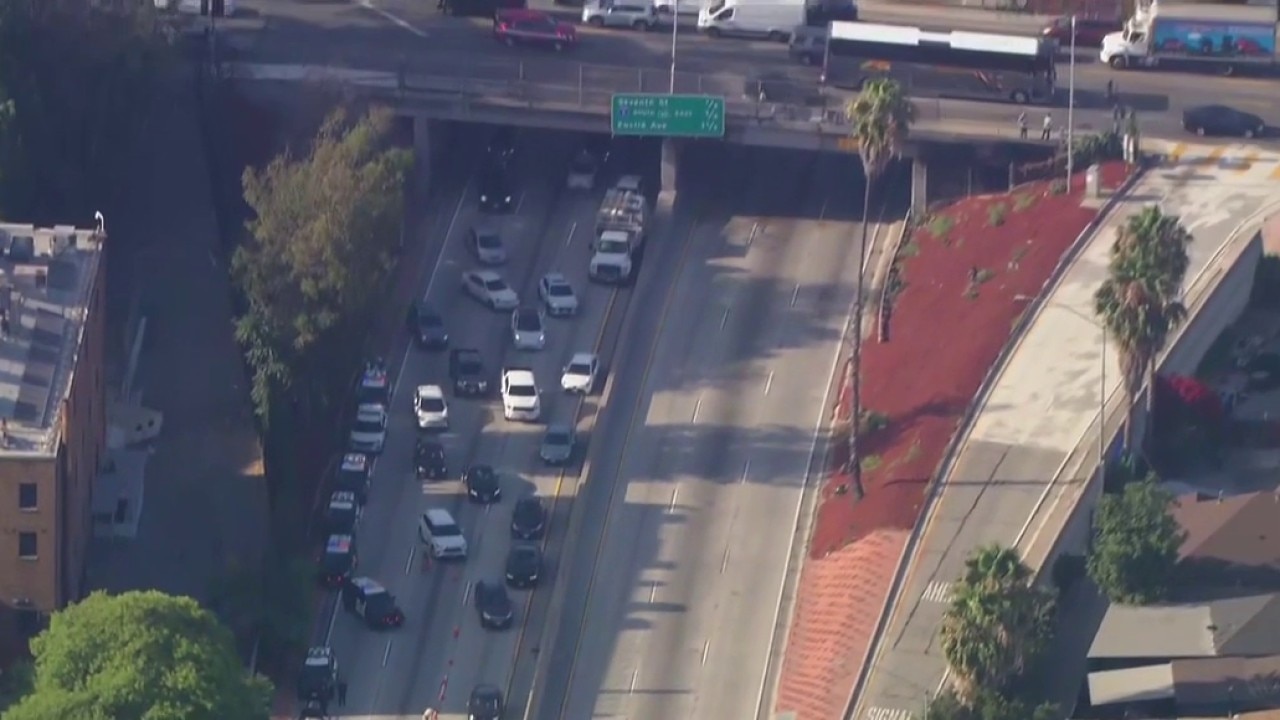 Shooting investigation on 101 Freeway in Boyle Heights