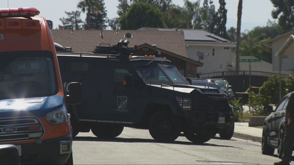A 22-year-old man was arrested after a hours-long standoff in southwest Bakersfield early Wednesday morning after reports of gunfire. PHOTO: KBAK/KBFX