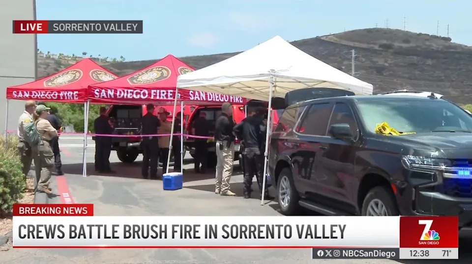 Initial attack efforts included at least two firefighting helicopters and several engines before additional aircraft and roughly a dozen more engines were requested. NBC 7