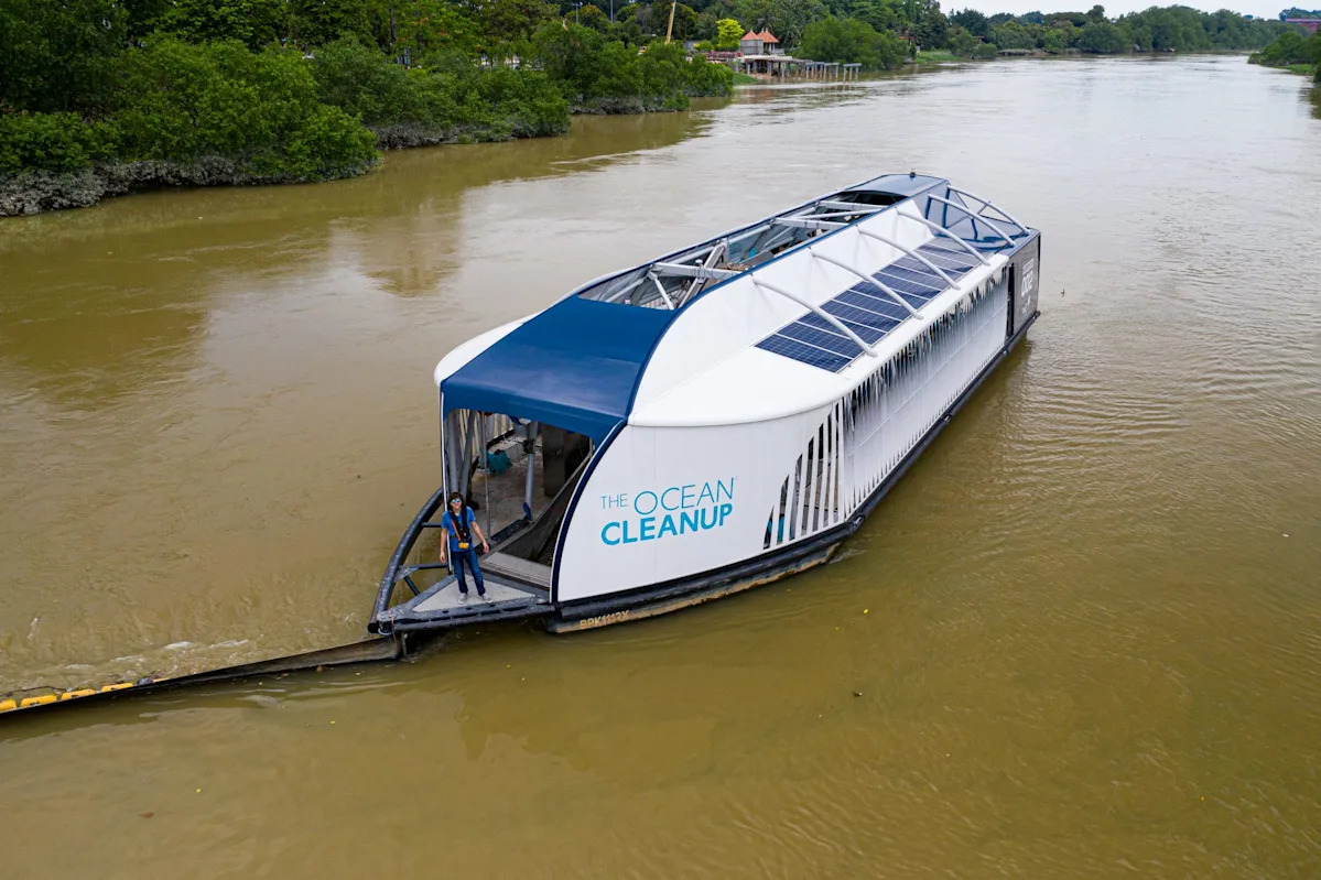 Olympics-bound Los Angeles wants famous 'Interceptor' trash ship to stop river garbage at the source