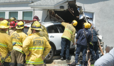 3 hurt when car crashes into North Long Beach home • Long Beach Post News