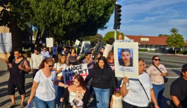 Protest demands justice for Albert Arzola.
