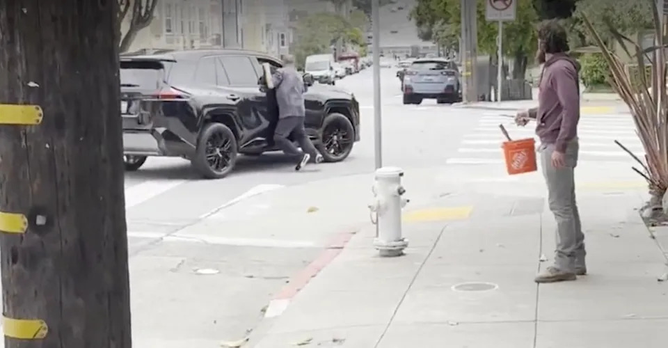 The SUV tried to drive off but SalvioOrozco wouldn’t let go of the car’s window. KRON4