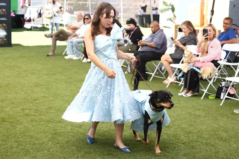 Fashionable dogs and their trendy owners strutted the runway. Jonathan Alcorn for CA Post