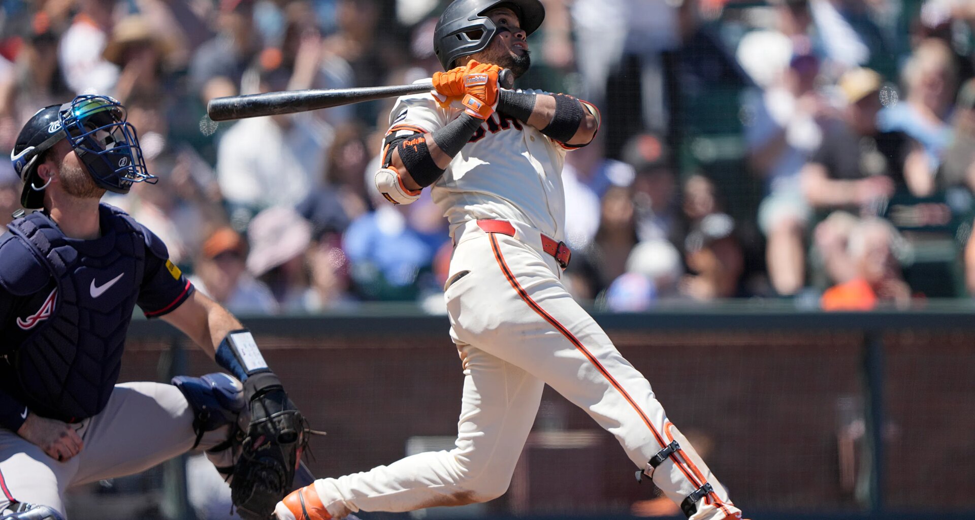 Drew Gilbert pinch hits, scores run in San Francisco's win over Braves