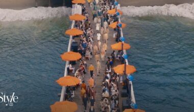Zegna transformed Los Angeles’ Malibu Pier into a lazy beach day for its spring/summer 2027 show