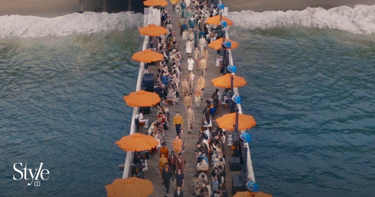 Zegna transformed Los Angeles’ Malibu Pier into a lazy beach day for its spring/summer 2027 show