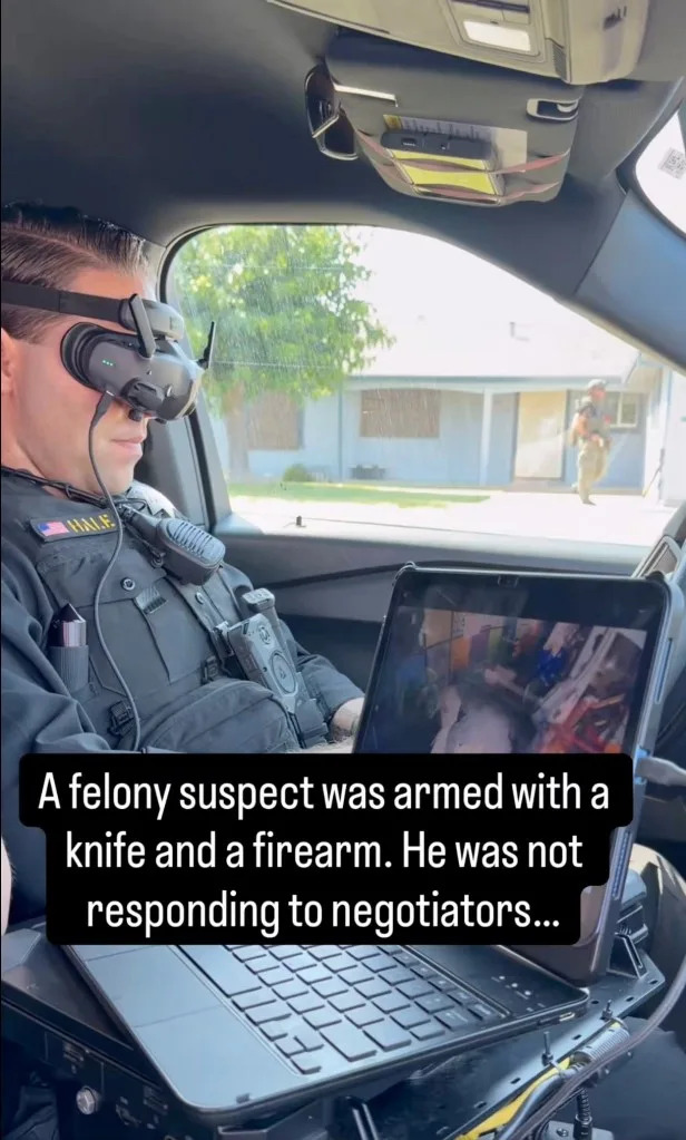 Negotiators tried unsuccessfully to make contact, prompting deputies to <a href="https://nypost.com/2026/06/11/us-news/sf-police-use-drones-to-arrest-suspected-pokemon-card-robbers/" rel="nofollow noopener" target="_blank" data-ylk="slk:deploy a small drone;elm:context_link;itc:0;sec:content-canvas" data-yga="{"yLinkElement":"context_link","yModuleName":"content-canvas","yLinkText":"deploy a small drone"}" class="link ">deploy a small drone</a> inside the home to assess the situation. X/@sacsheriff