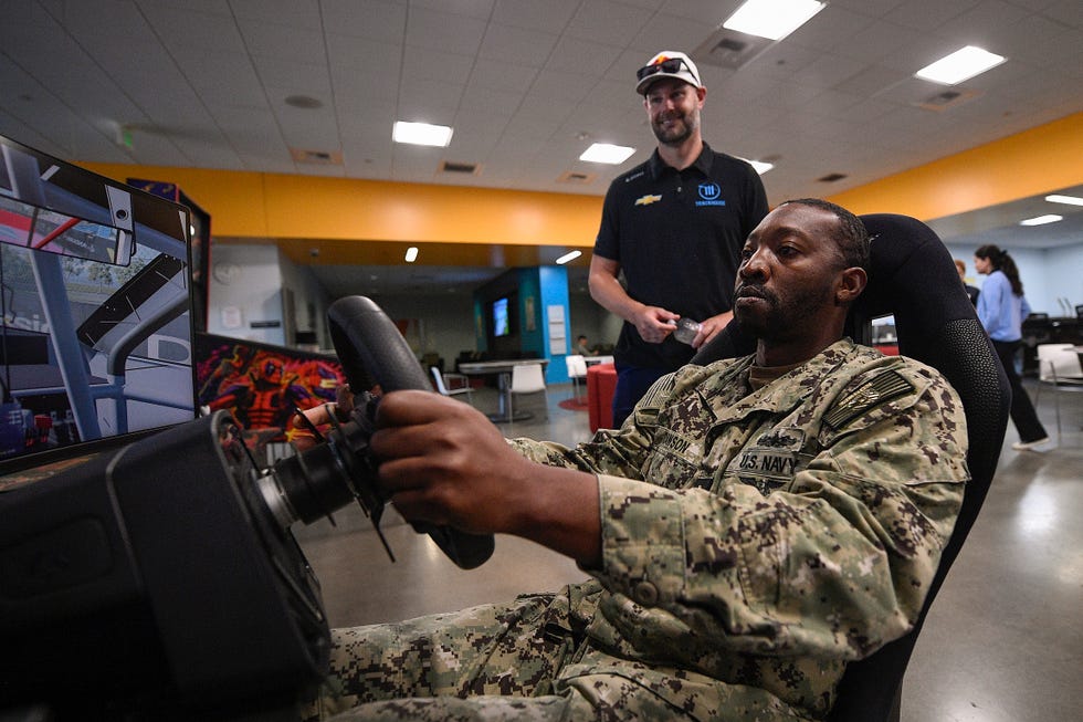 nascar driver shane van gisbergen visits naval base coronado