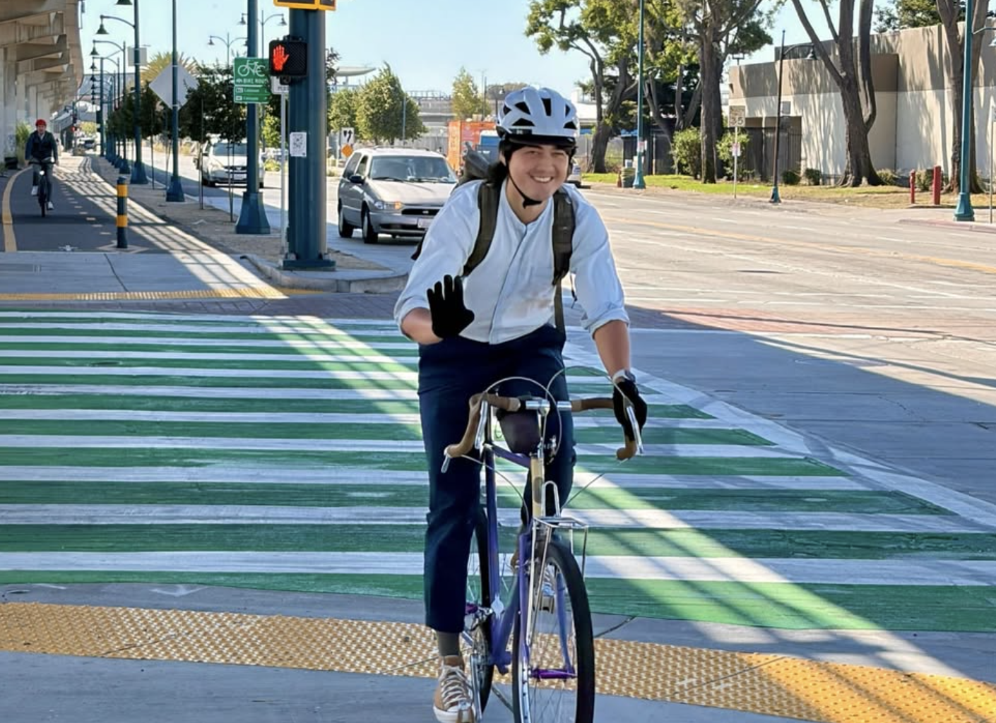 A stretch of East Bay Greenway is finally complete in East Oakland