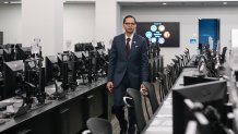 FBI Special Agent in Charge Amit Kachhia-Patel, Mission Services Division, walks through a portion of the agency's Joint Operations Center in New York, Thursday, June 4, 2026, ahead of the World Cup soccer tournament.